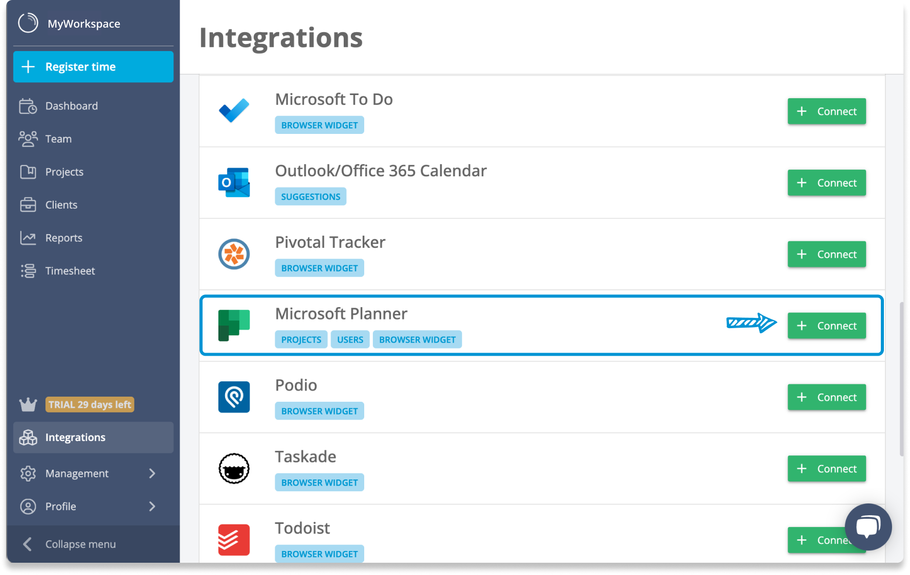 Microsoft Planner Time Tracking